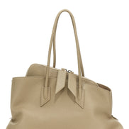 The Attico Beige Calfskin Shoulder Bag