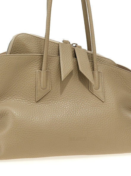 The Attico Beige Calfskin Shoulder Bag