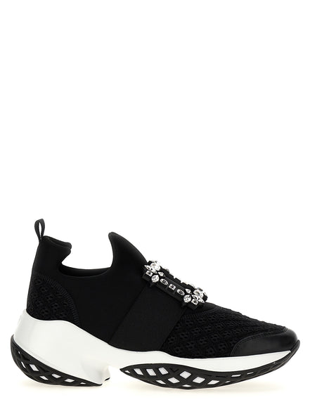 Roger Vivier Black Polyester Athletic Sneakers