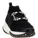 Roger Vivier Black Polyester Athletic Sneakers