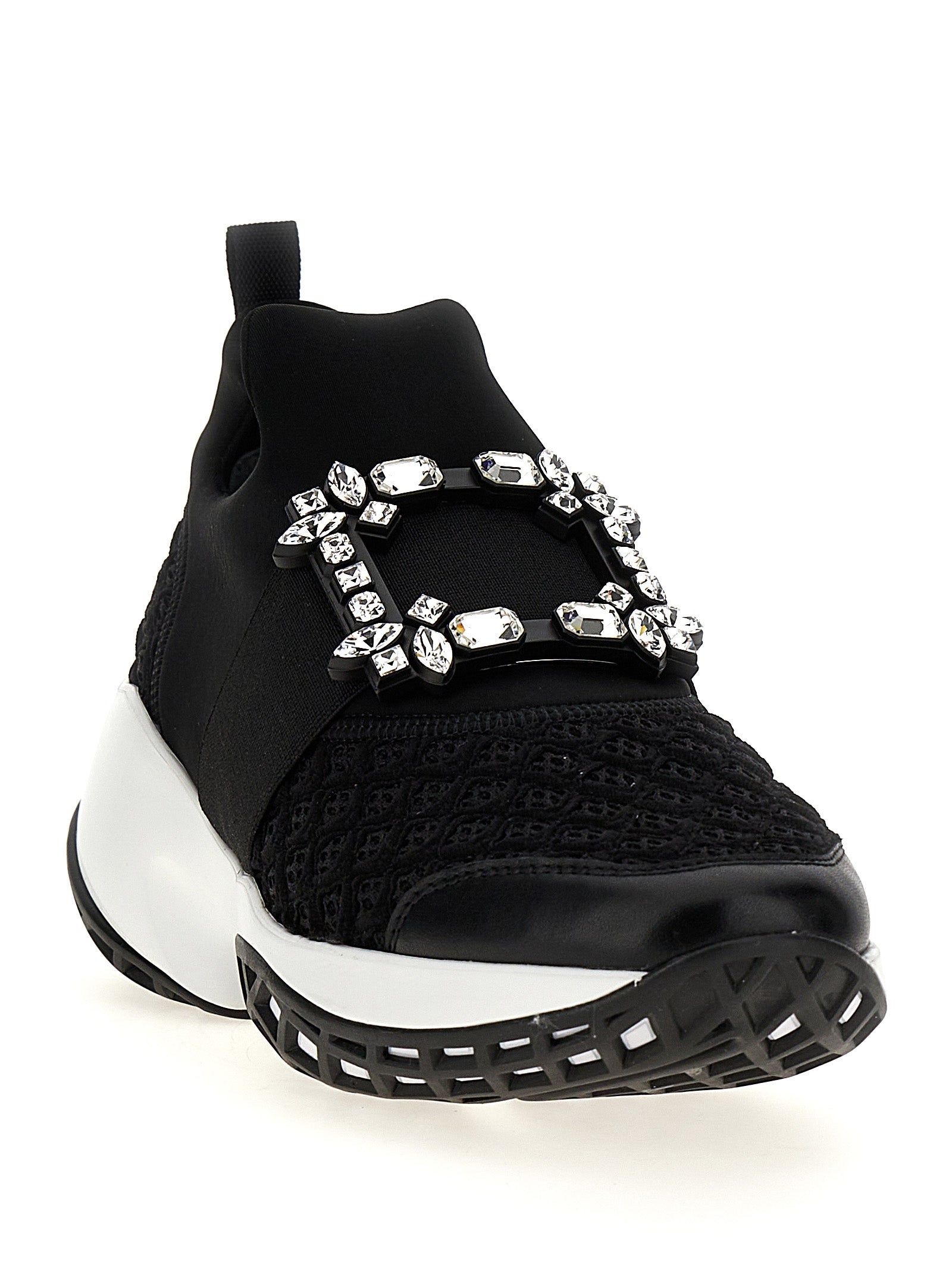 Roger Vivier Black Polyester Athletic Sneakers