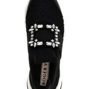Roger Vivier Black Polyester Athletic Sneakers