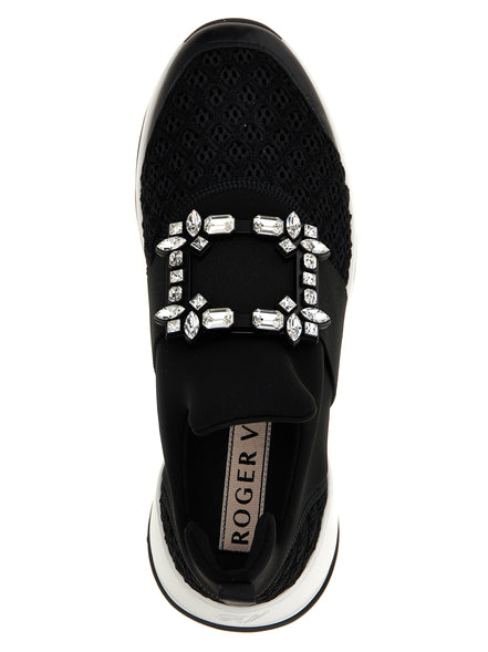 Roger Vivier Black Polyester Athletic Sneakers