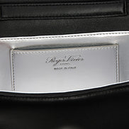 Τσάντα Roger Vivier μαύρη από δέρμα αρνιού
