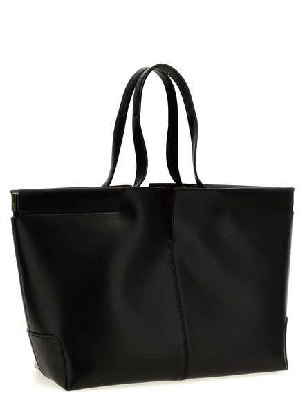 Tod's Black Calfskin Tote Bag
