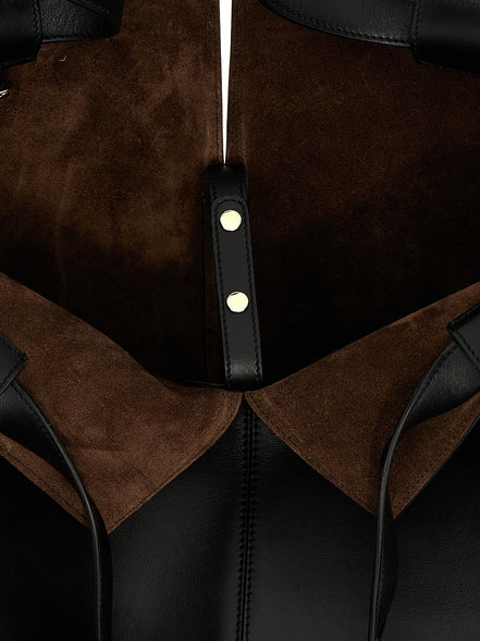 Tod's Black Calfskin Tote Bag