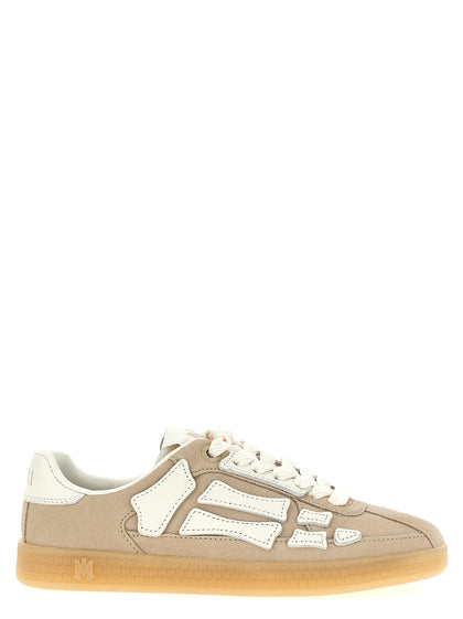 Μπεζ sneakers από δέρμα αγελάδας Amiri