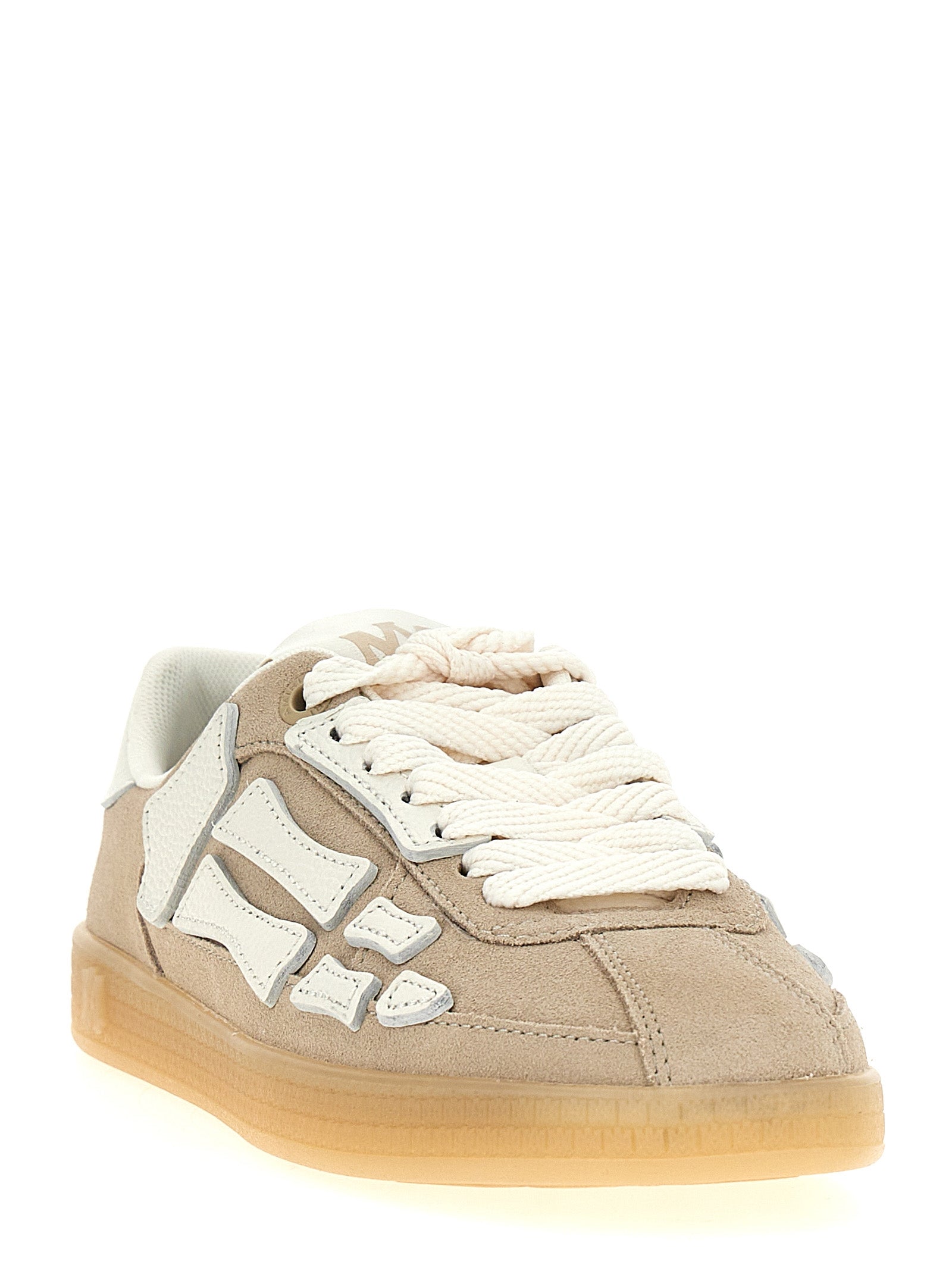 Amiri Beige Cowhide Sneakers
