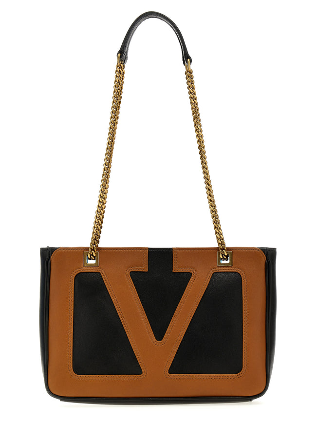 Valentino Garavani Multicolor Lamb Leather Tote Bag