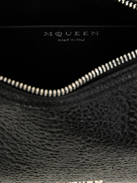 Τσάντα χειρός Alexander McQueen από μαύρο δέρμα αρνιού