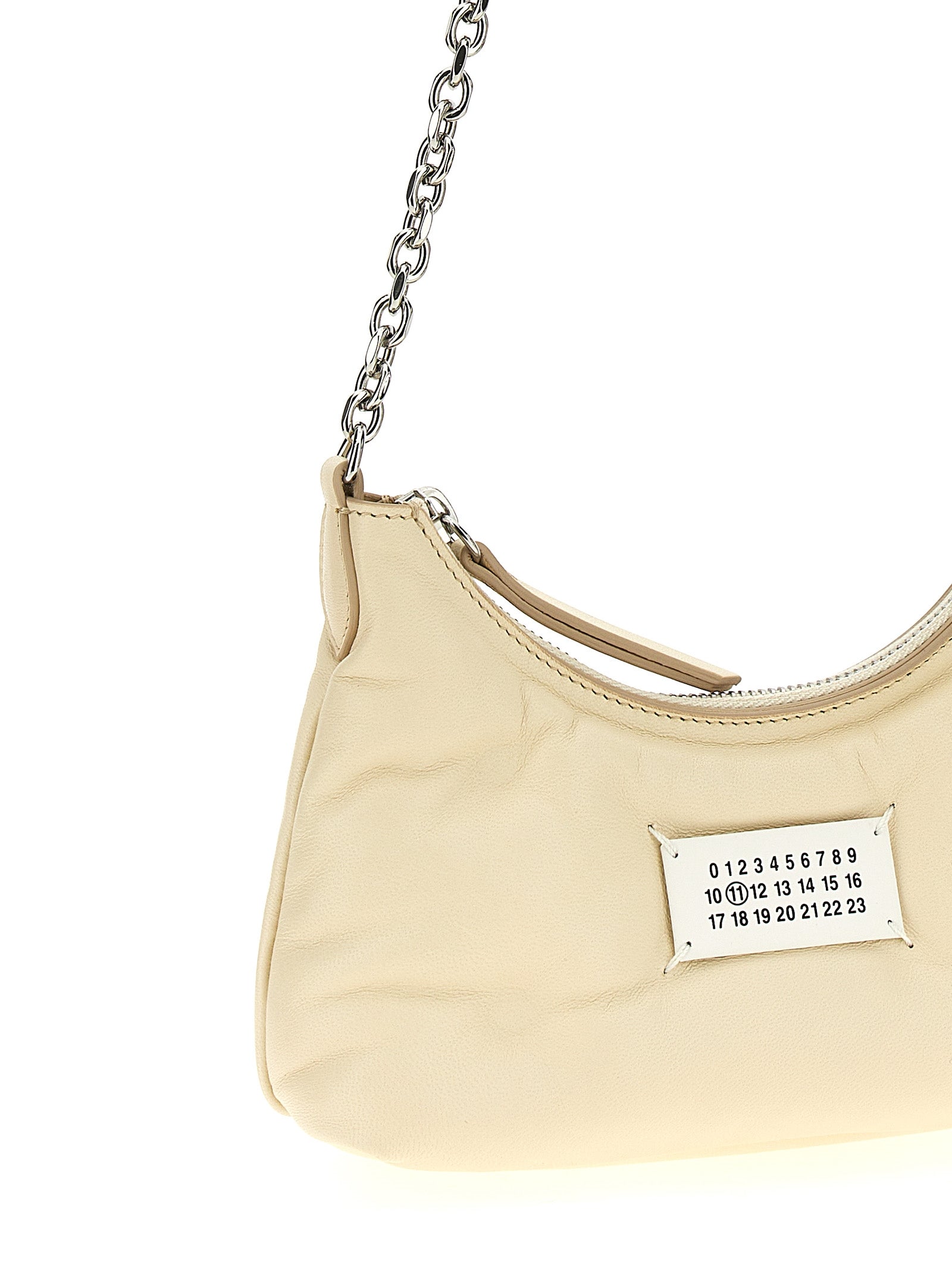 Maison Margiela White Lamb Leather Shoulder Bag
