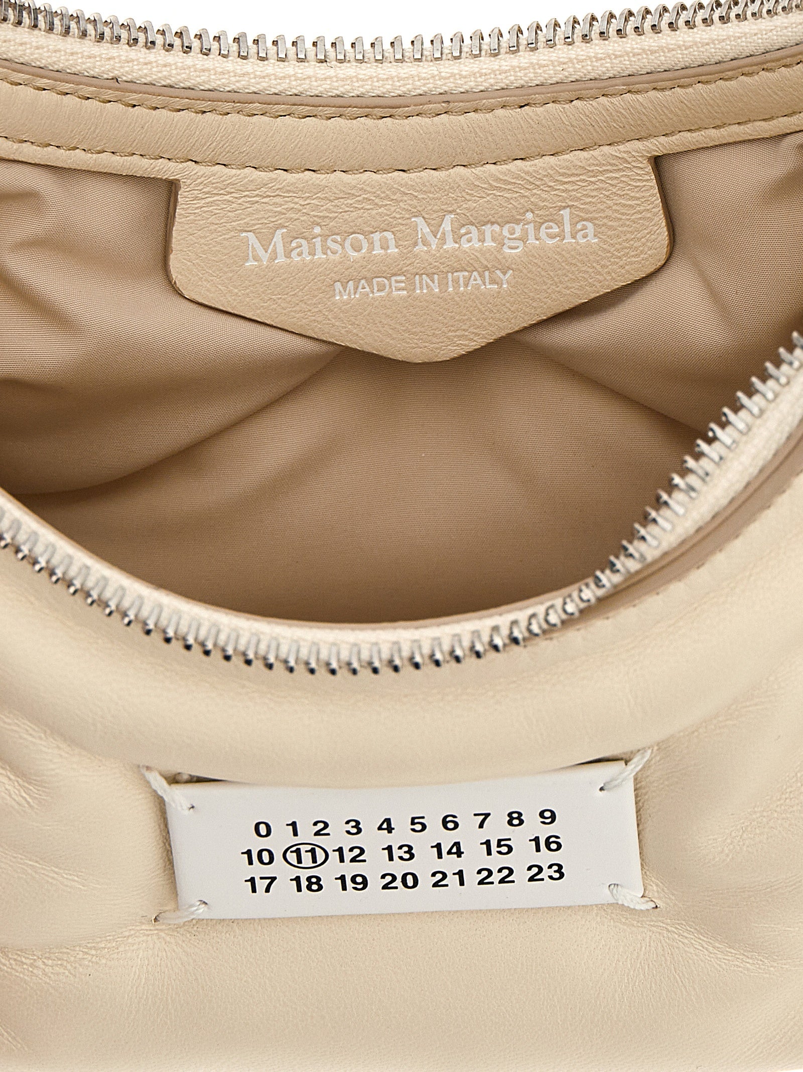 Maison Margiela White Lamb Leather Shoulder Bag