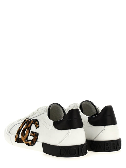 Dolce & Gabbana Multicolor Calfskin Low Top Sneakers
