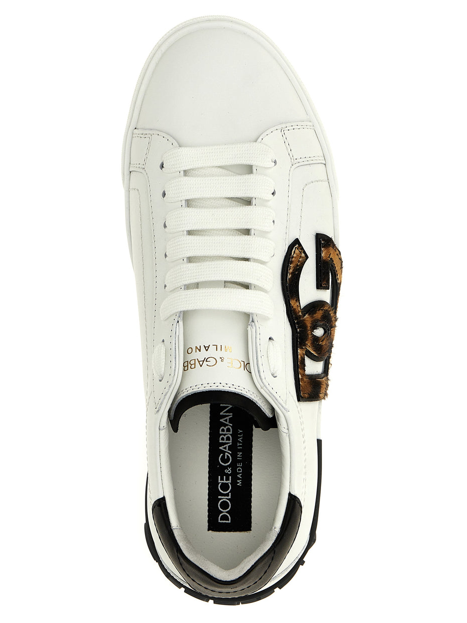 Dolce & Gabbana Multicolor Calfskin Low Top Sneakers