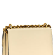 Valentino Garavani White Calfskin Shoulder Bag