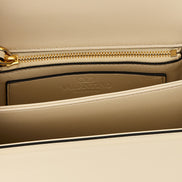 Valentino Garavani White Calfskin Shoulder Bag