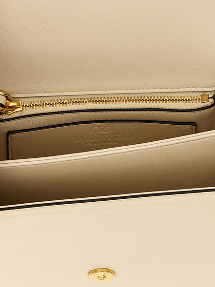 Valentino Garavani White Calfskin Shoulder Bag