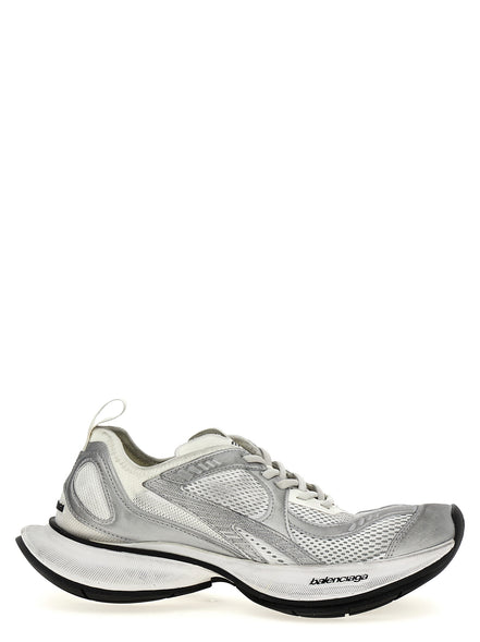 Balenciaga Gray Polyester Athletic Sneakers