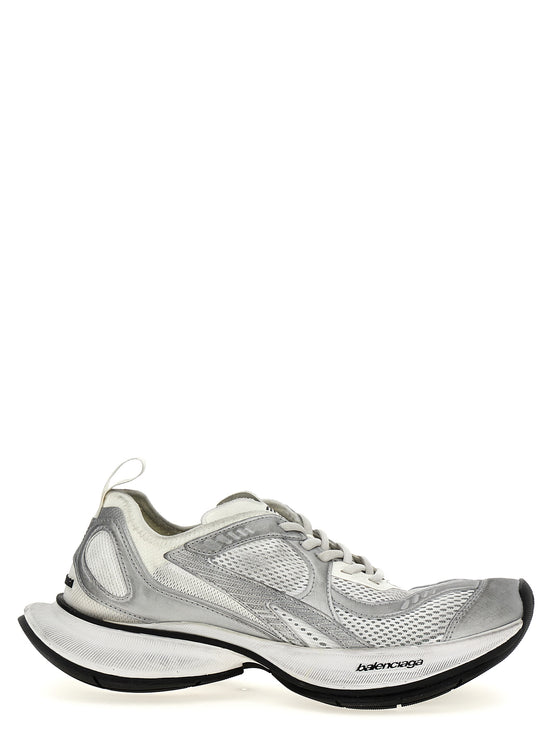 Balenciaga Gray Polyester Athletic Sneakers