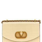 Valentino Garavani White Calfskin Shoulder Bag