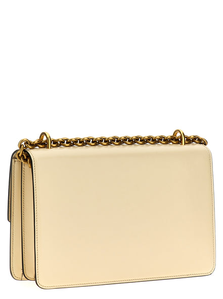 Valentino Garavani White Calfskin Shoulder Bag
