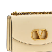 Valentino Garavani White Calfskin Shoulder Bag