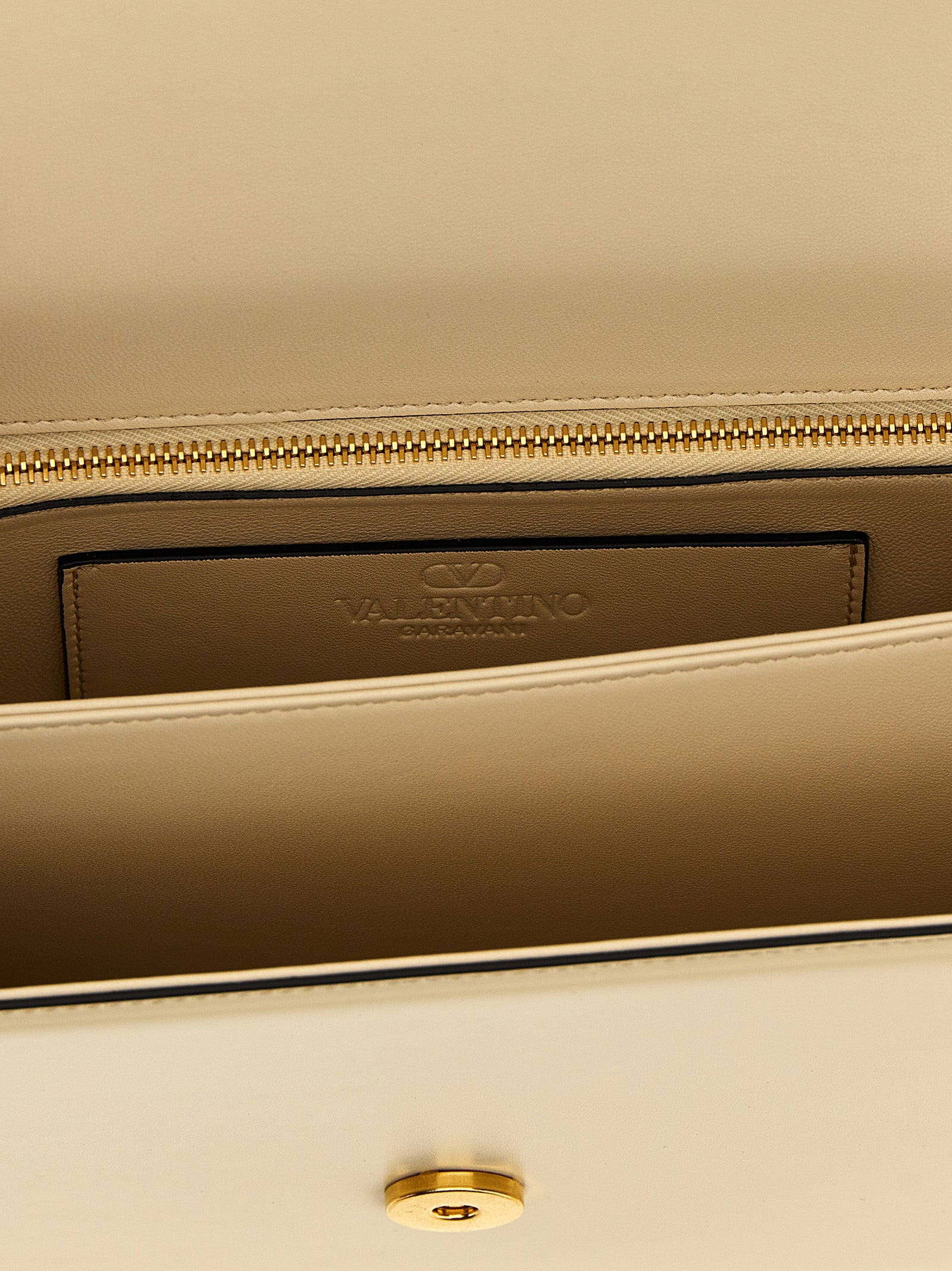 Valentino Garavani White Calfskin Shoulder Bag