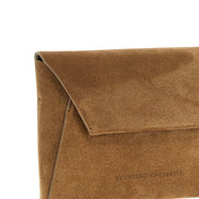 Brunello Cucinelli Brown Calfskin Clutch Bag