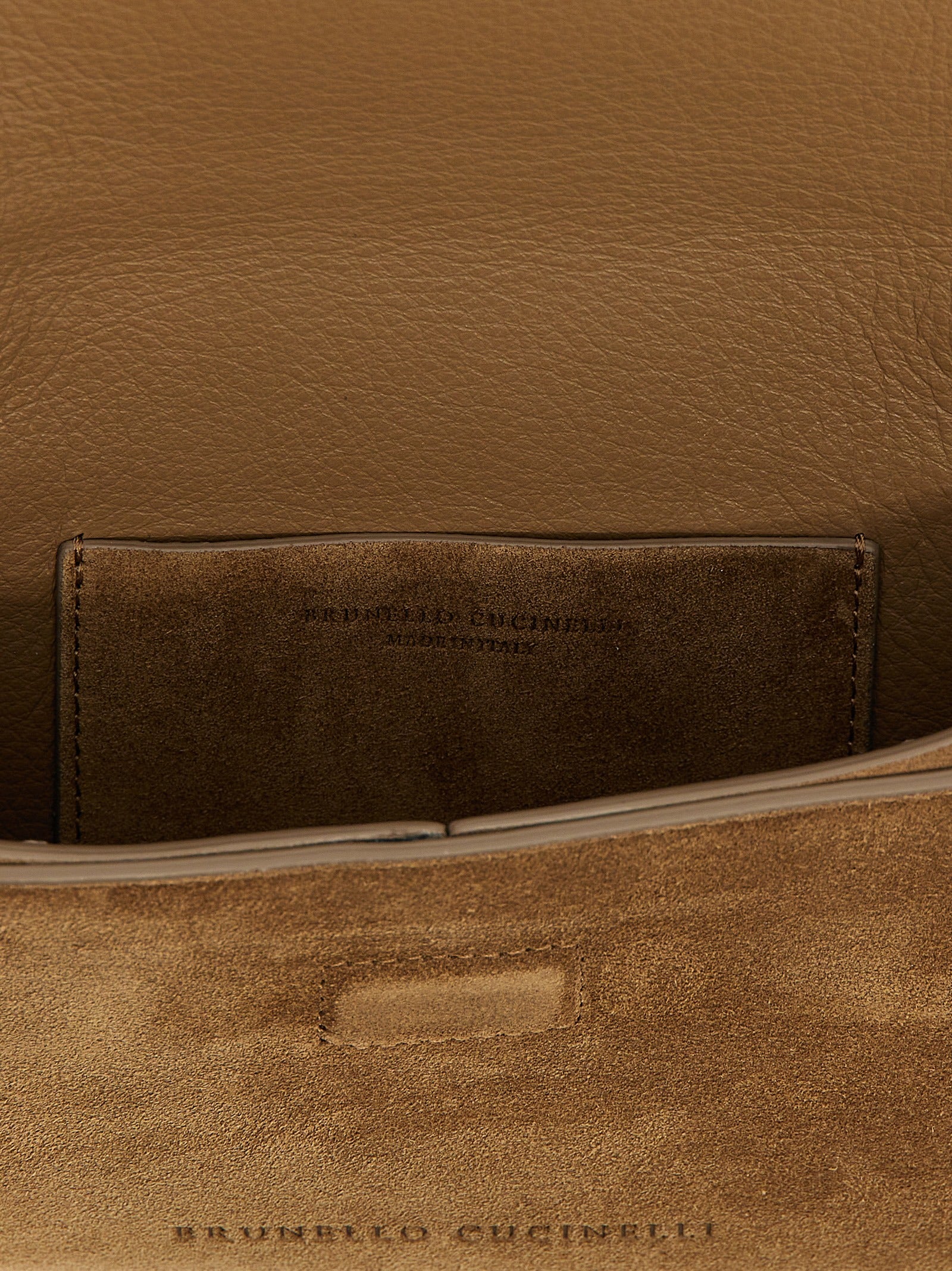Brunello Cucinelli Brown Calfskin Clutch Bag