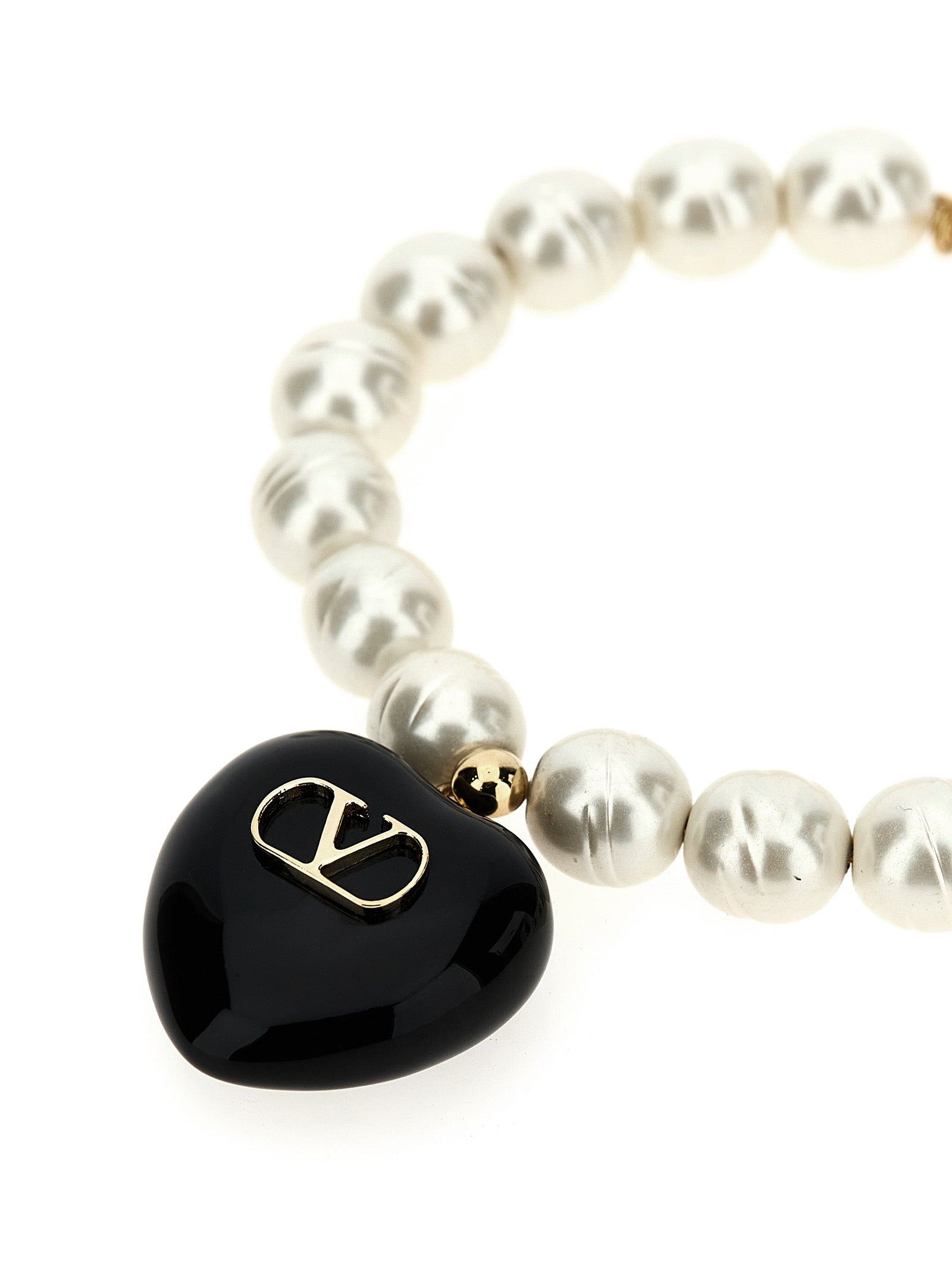 Valentino Garavani Black Brass Bracelet