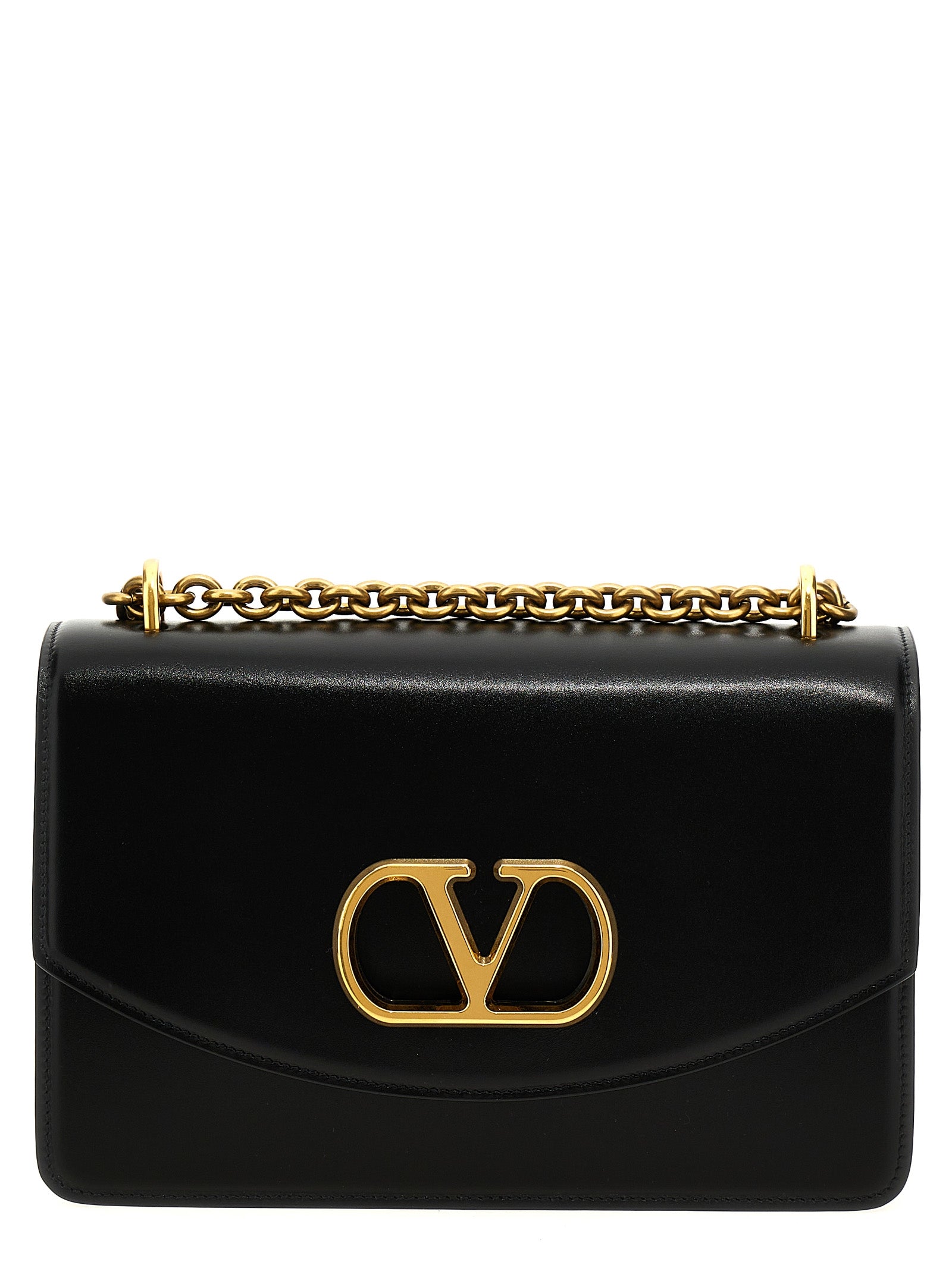 Valentino Garavani Black Calfskin Shoulder Bag