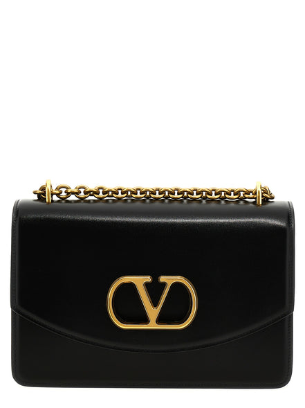 Valentino Garavani Black Calfskin Shoulder Bag