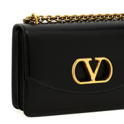 Valentino Garavani Black Calfskin Shoulder Bag