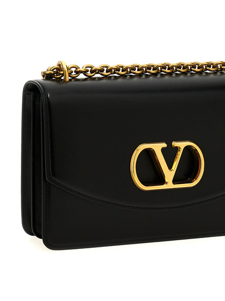 Valentino Garavani Black Calfskin Shoulder Bag