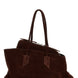 The Attico Brown Calfskin Shoulder Bag