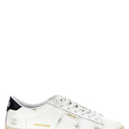Golden Goose Blue Cowhide Low Top Sneakers