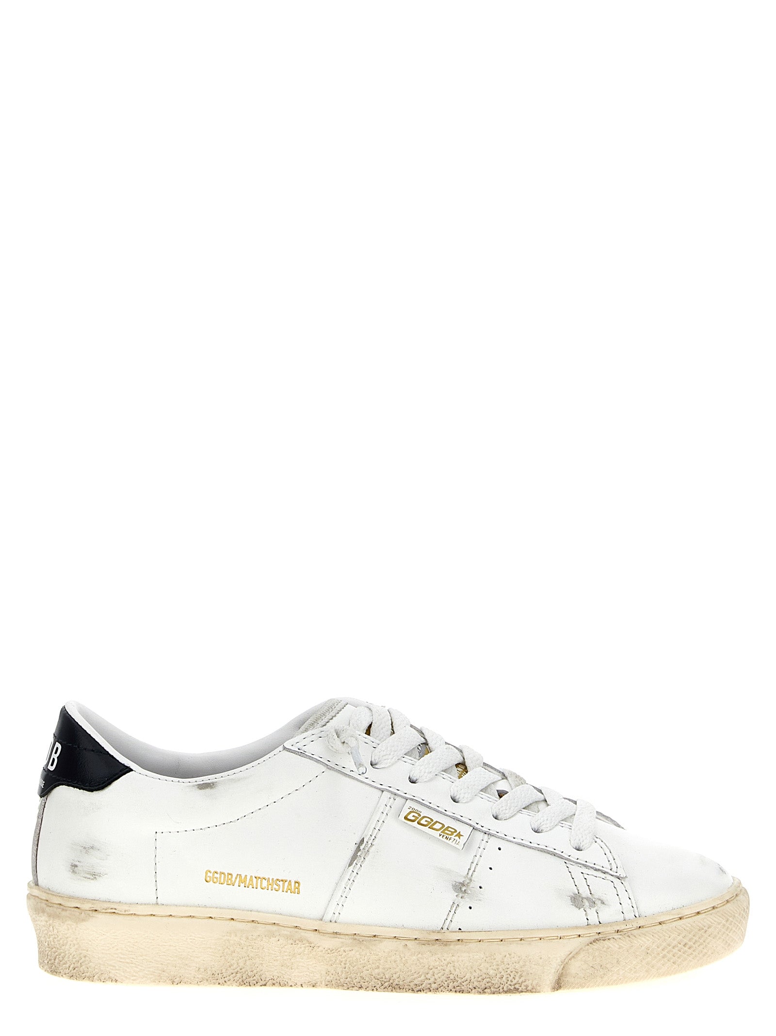 Golden Goose Blue Cowhide Low Top Sneakers