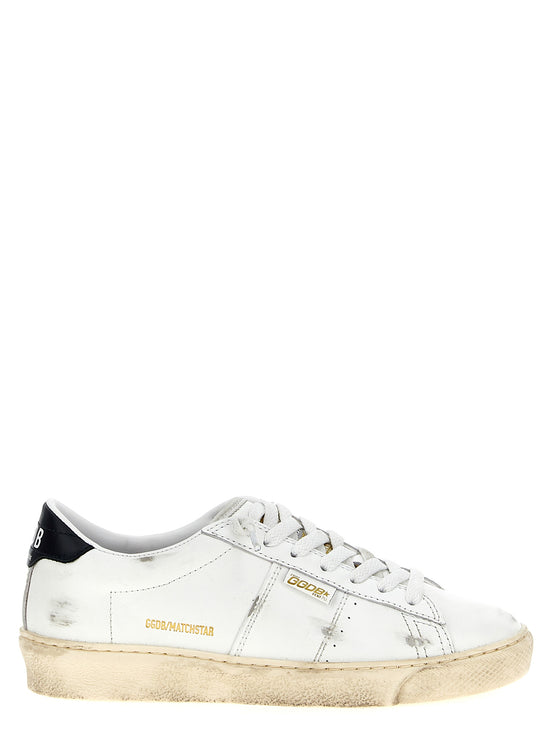 Μπλε sneakers χαμηλού προφίλ από δέρμα αγελάδας Golden Goose