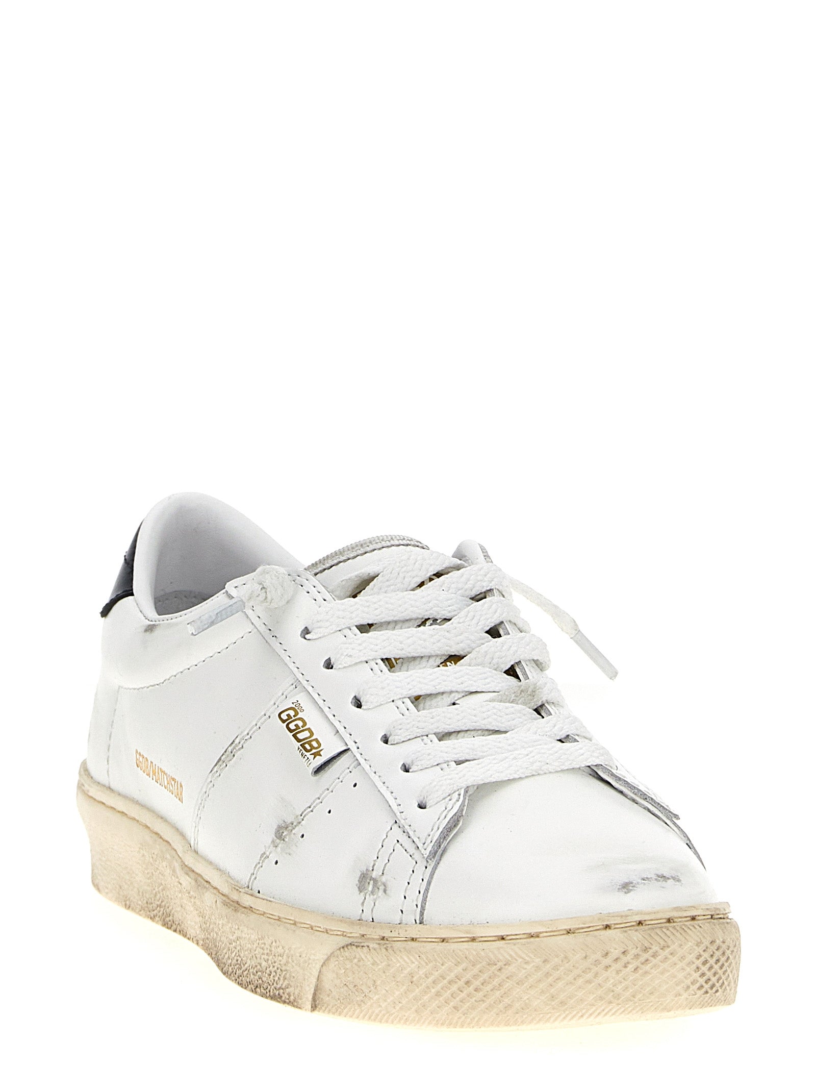 Golden Goose Blue Cowhide Low Top Sneakers