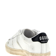 Golden Goose Blue Cowhide Low Top Sneakers