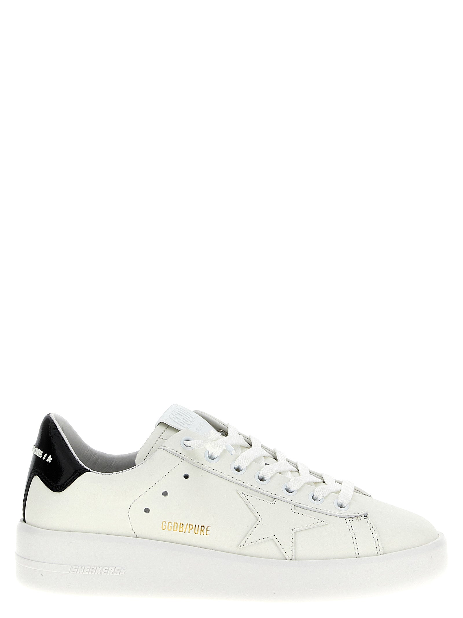 Golden Goose Black Cowhide Low Top Sneakers