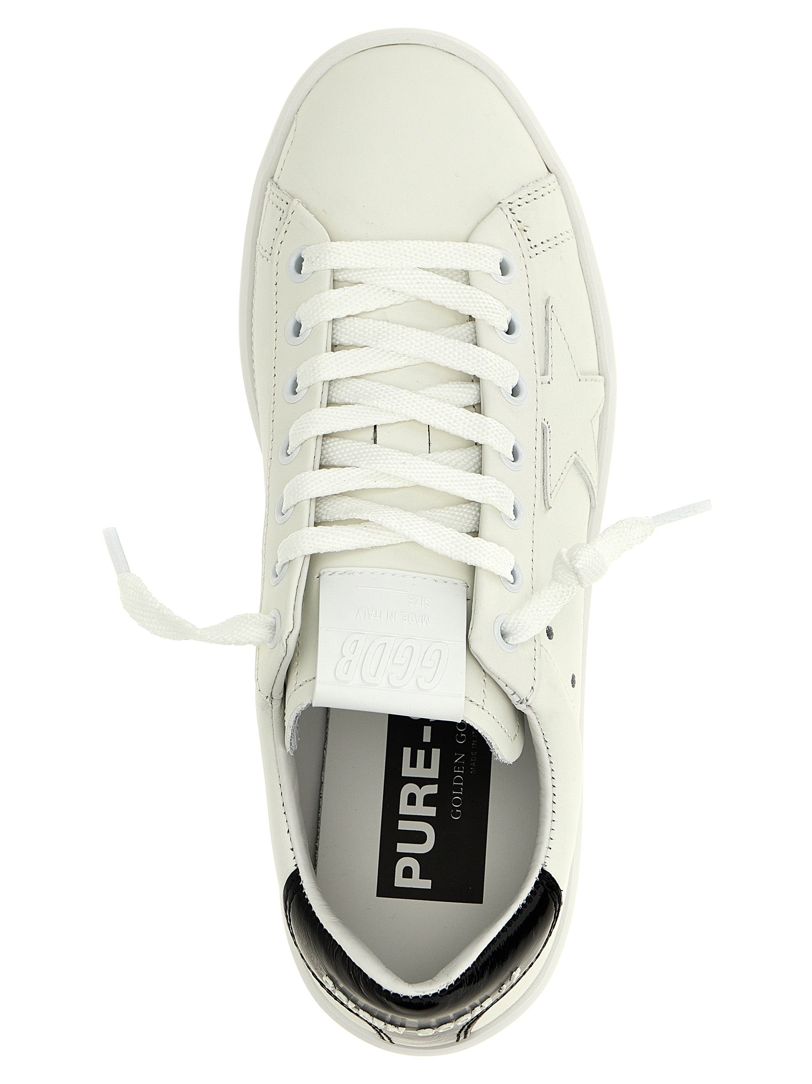 Golden Goose Black Cowhide Low Top Sneakers