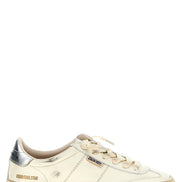Golden Goose Silver Lamb Leather Low Top Sneakers