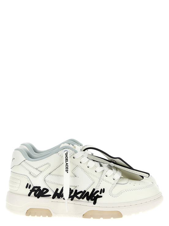 Δίχρωμα δερμάτινα sneakers χαμηλού προφίλ από βοοειδές Off-White
