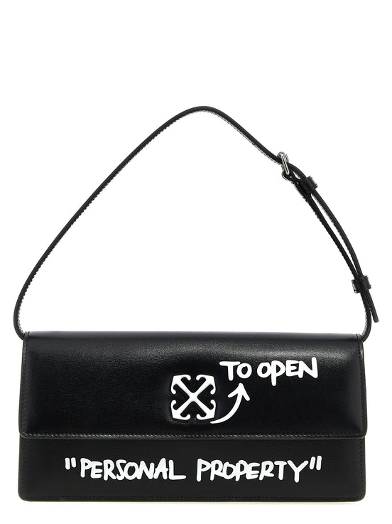 Off-White Bicolor Calfskin Shoulder Bag