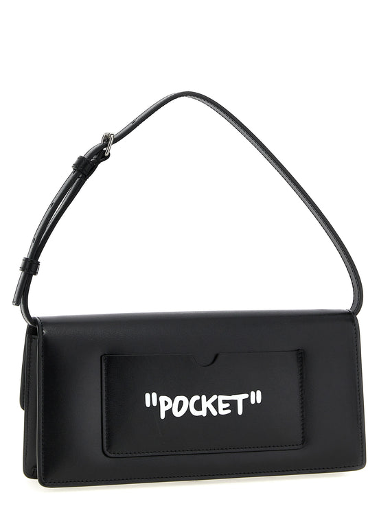 Off-White Bicolor Calfskin Shoulder Bag
