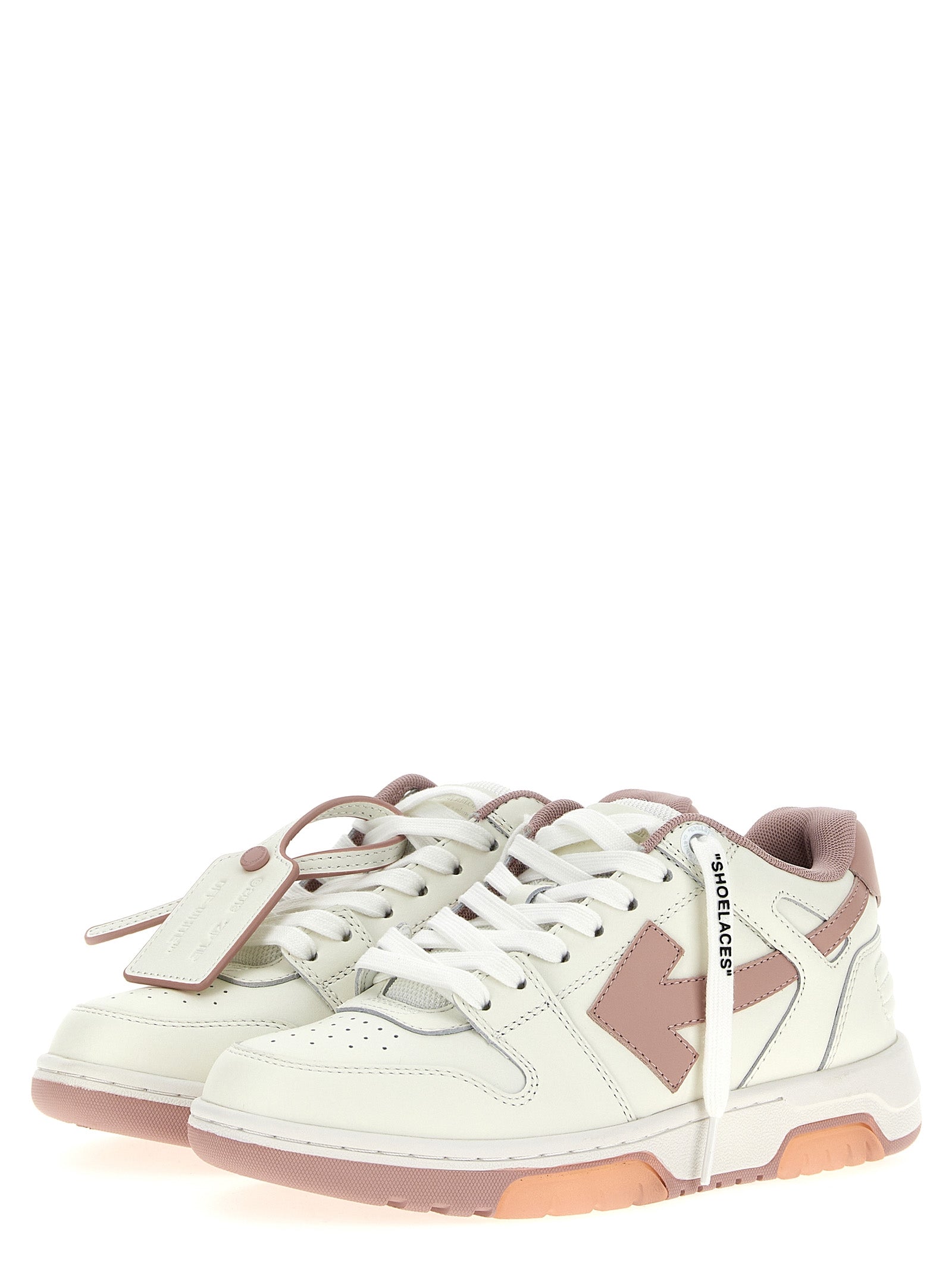 Πολύχρωμα δερμάτινα sneakers χαμηλού προφίλ από βοοειδές Off-White