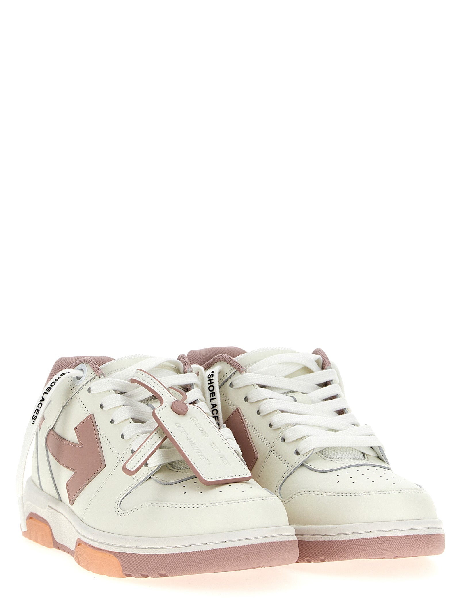 Πολύχρωμα δερμάτινα sneakers χαμηλού προφίλ από βοοειδές Off-White