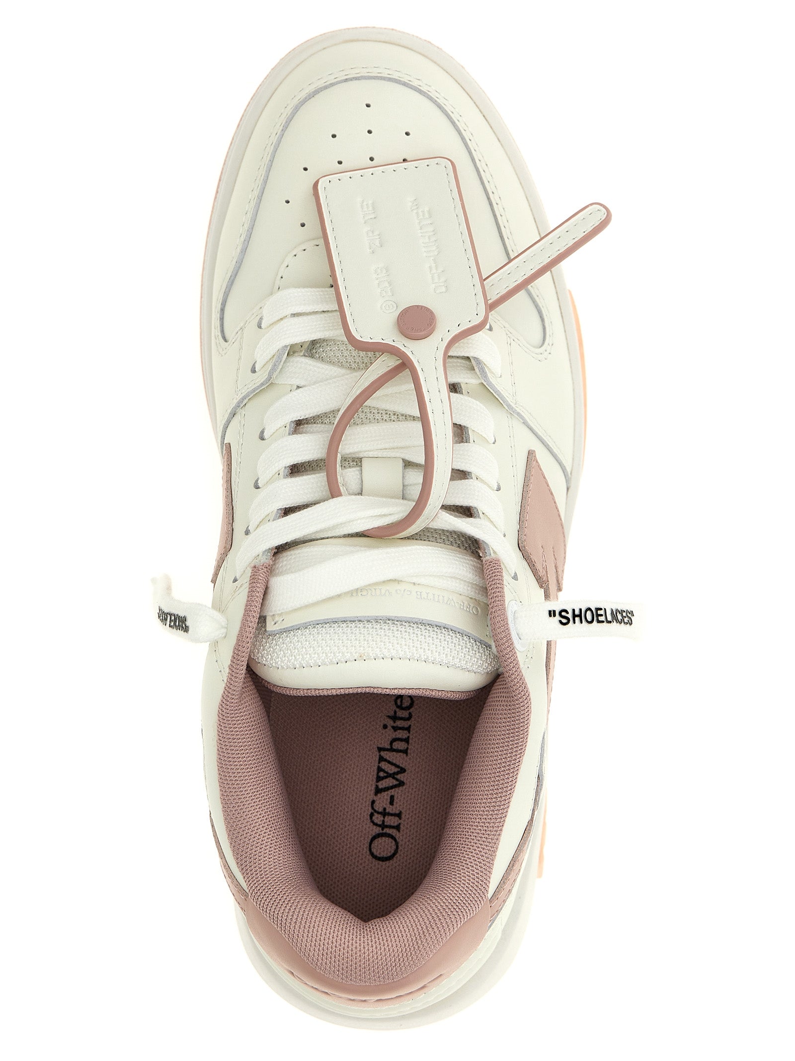 Πολύχρωμα δερμάτινα sneakers χαμηλού προφίλ από βοοειδές Off-White