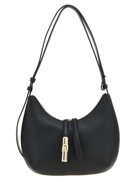 Furla Black Leather Shoulder Bag